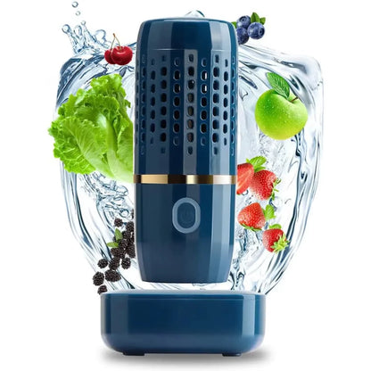 Portable Ultrasonic Fruit Vegetable Washing Machine - Wireless Food Cleaner for Outdoor Picnic - Food Purifier